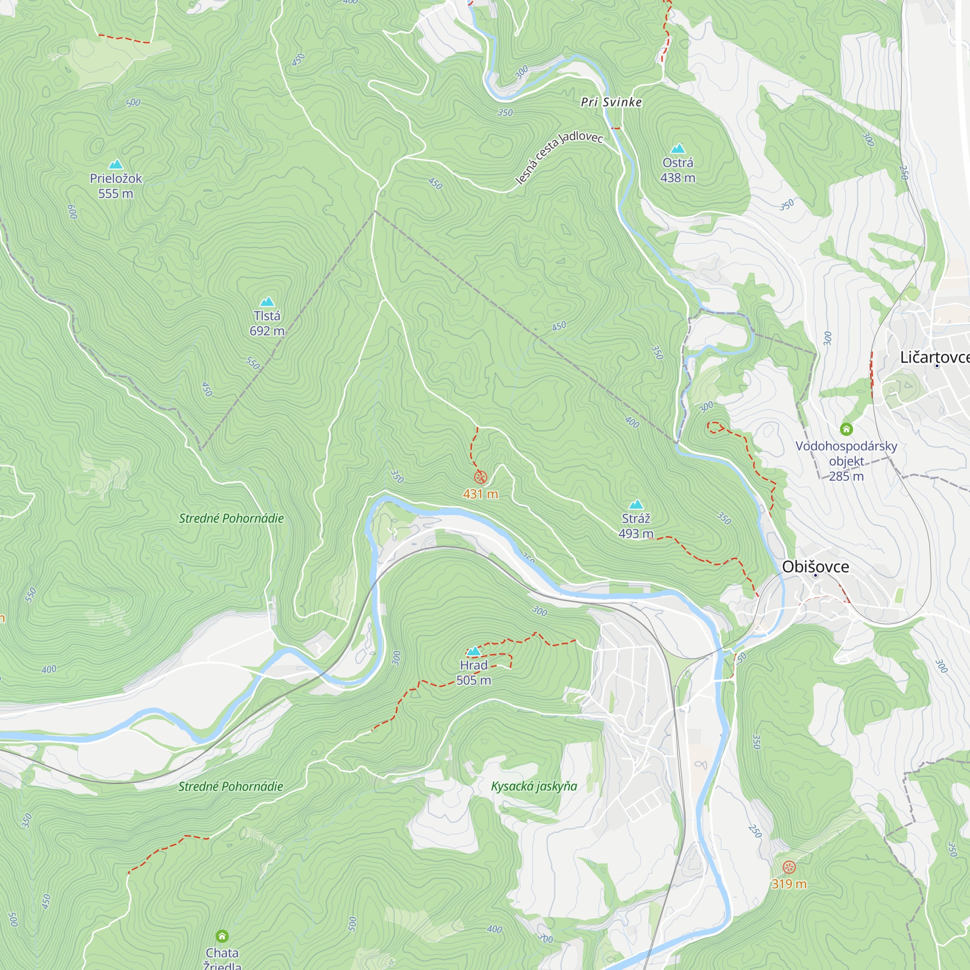 Útulňa Skalka map