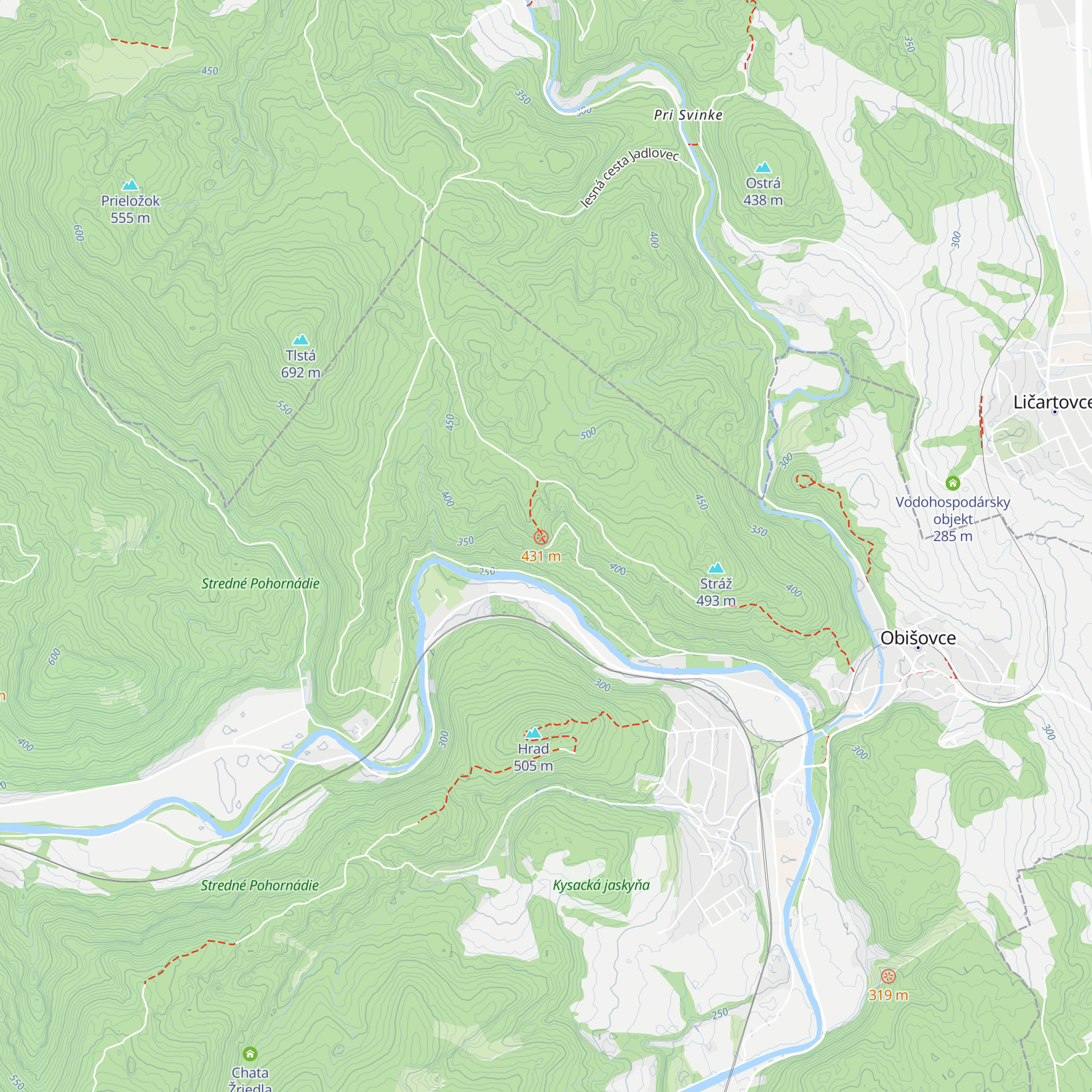 Útulňa Skalka map