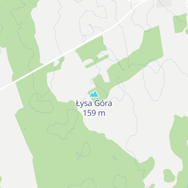 Map of Łysa Góra