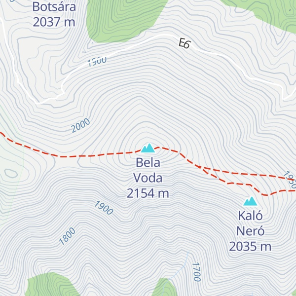 Map of Bela Voda