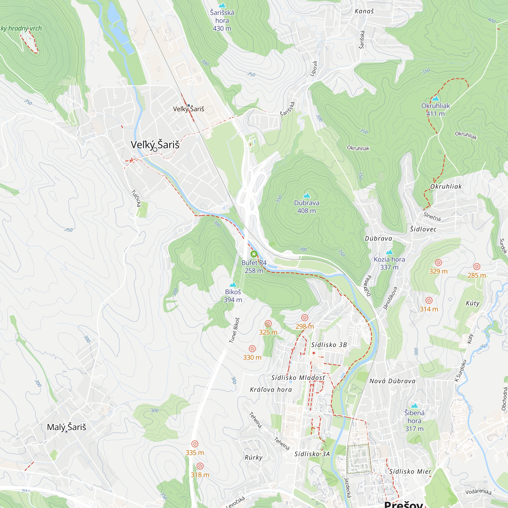Bufet R4 map