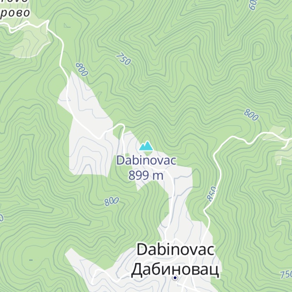 Map of Dabinovac