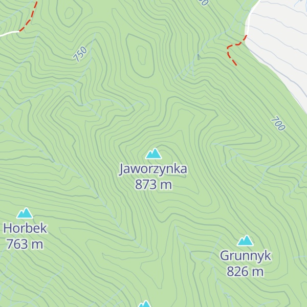 Map of Jaworzynka