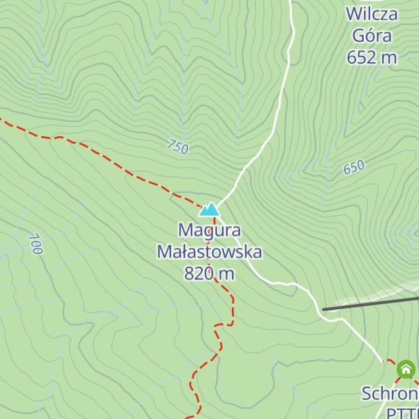 Map of Magura Małastowska