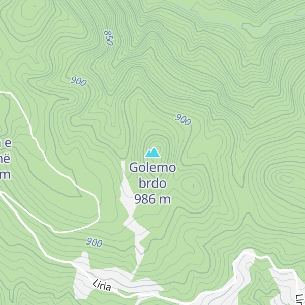 Map of Golemo brdo