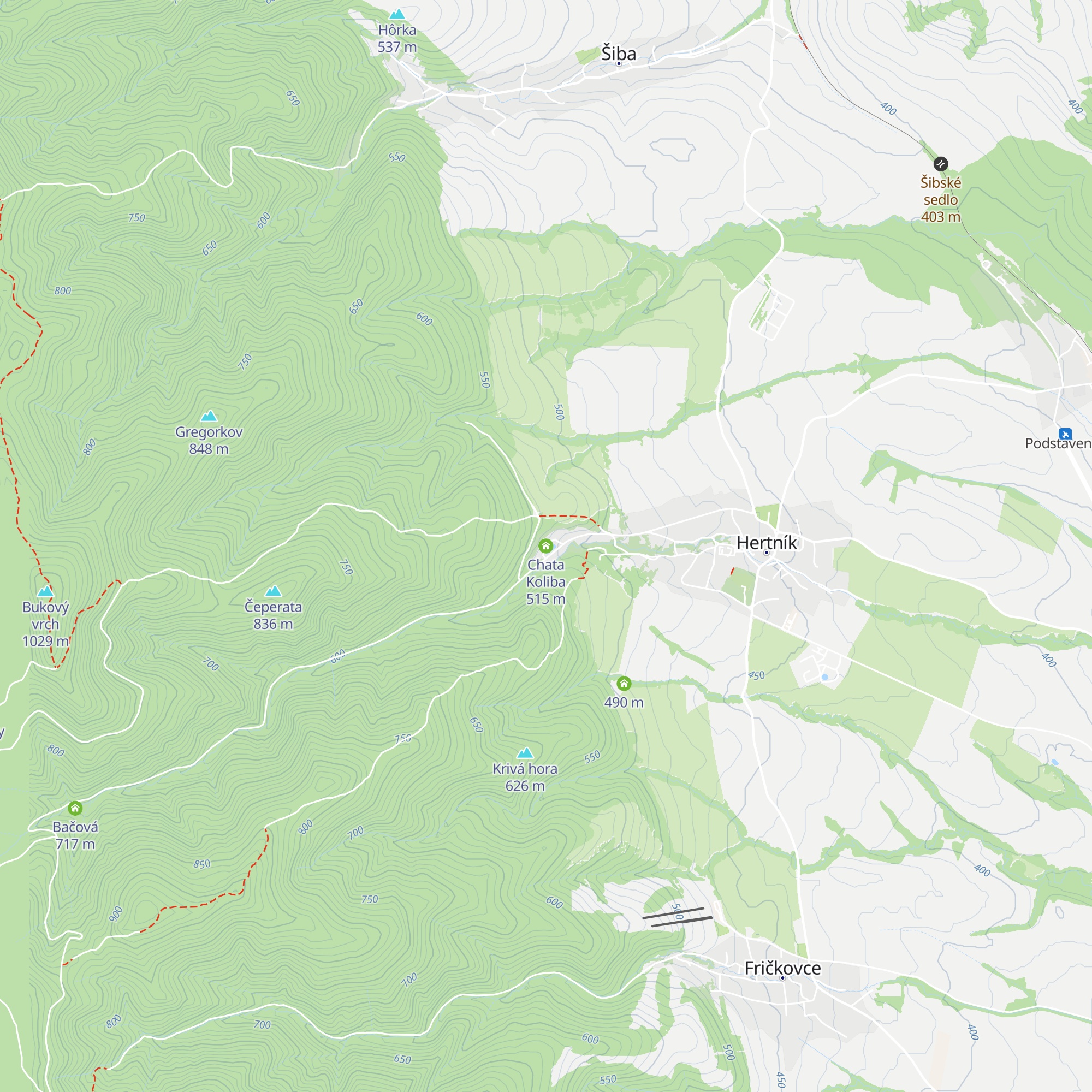 Chata Koliba map