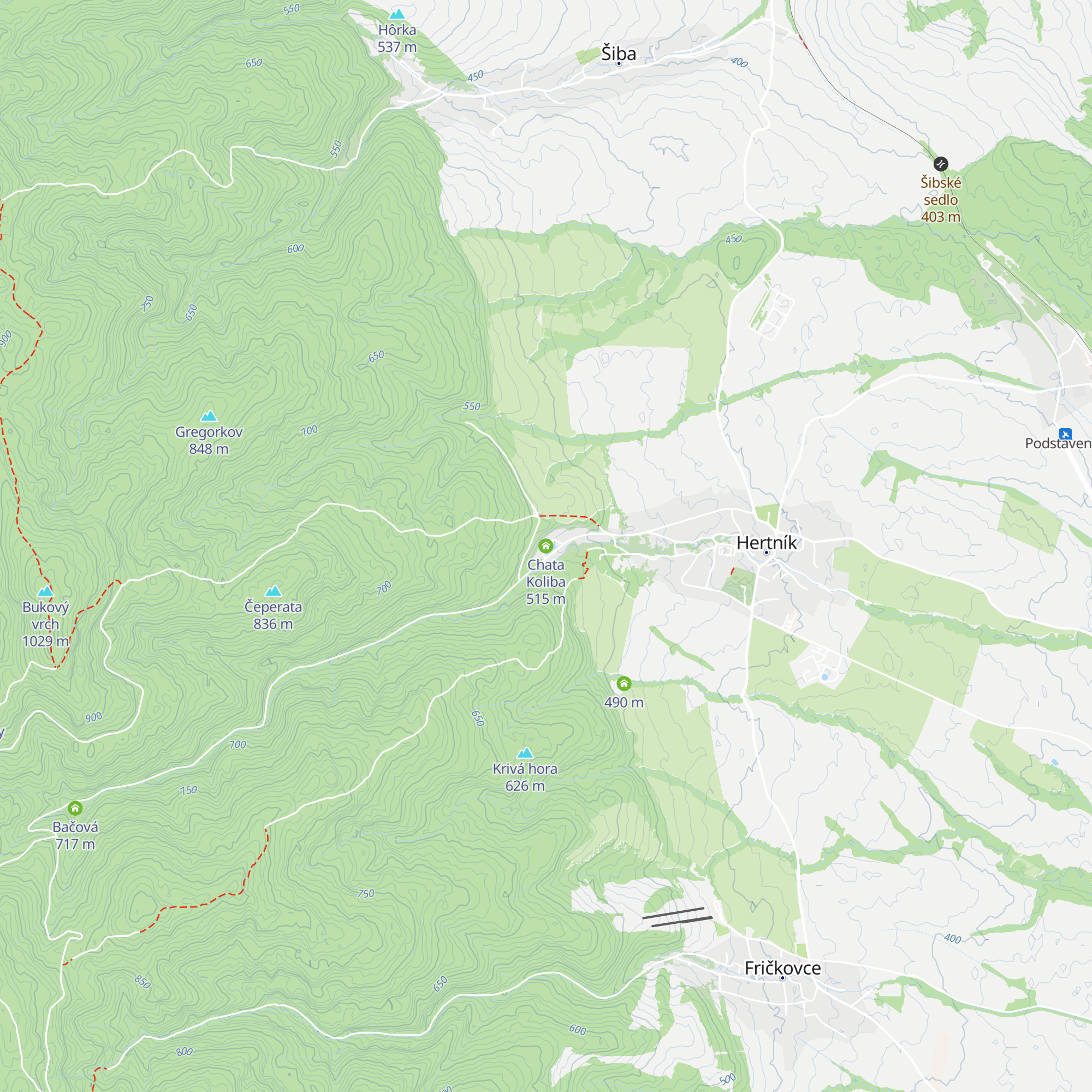 Chata Koliba map