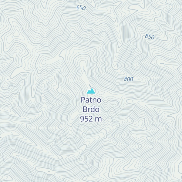 Map of Patno Brdo