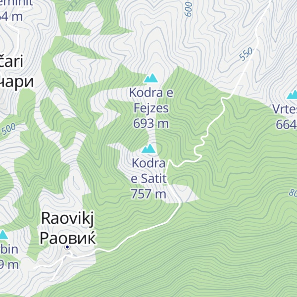 Map of Kodra e Satit
