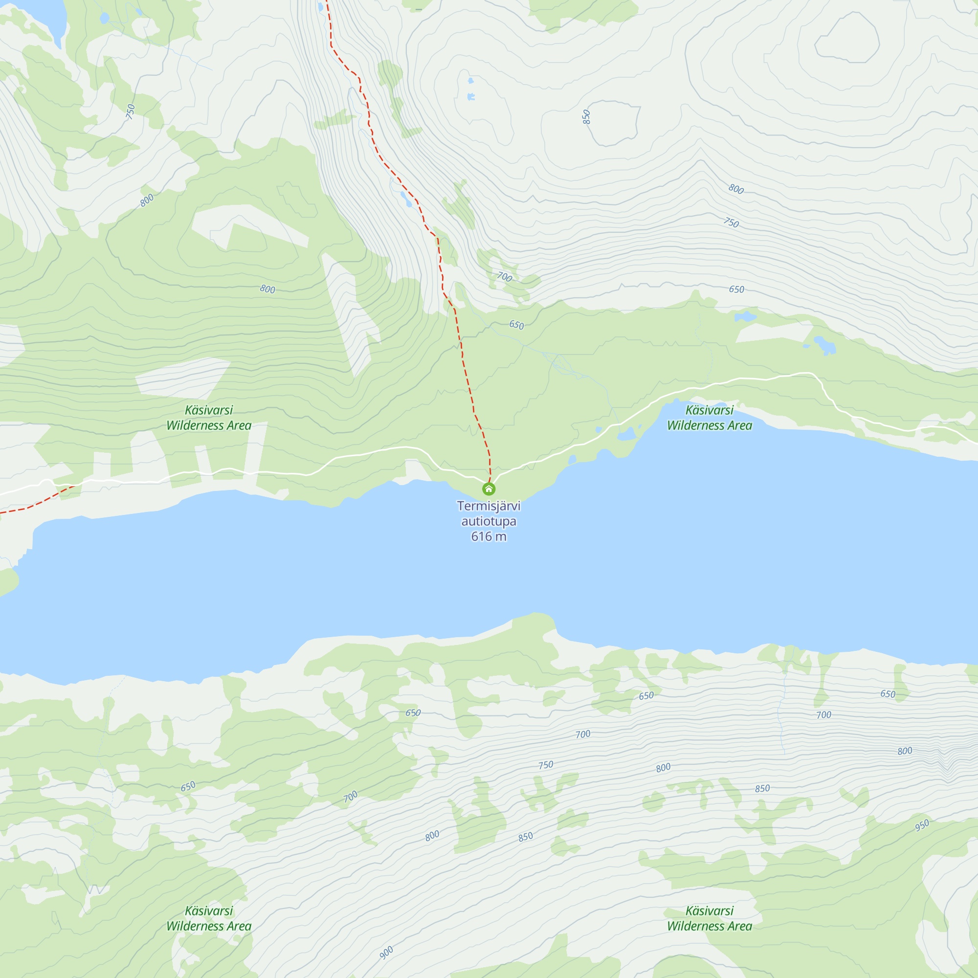 Termisjärvi autiotupa map
