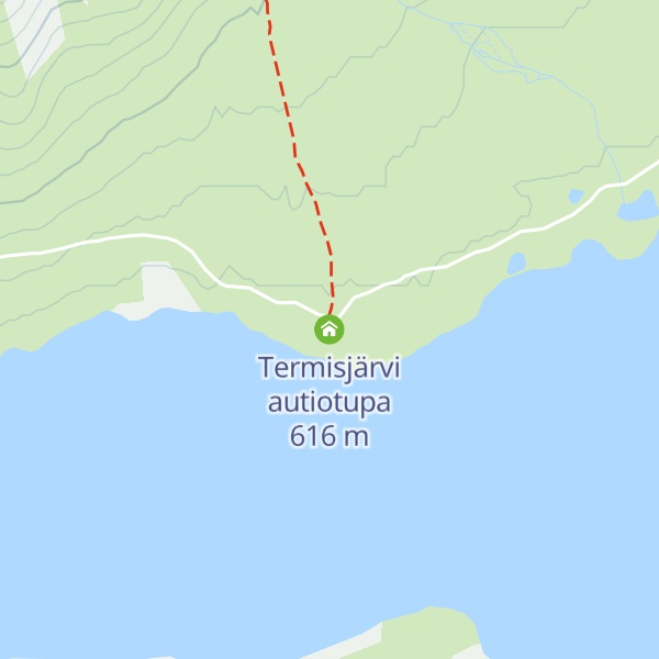 Map of Termisjärvi autiotupa
