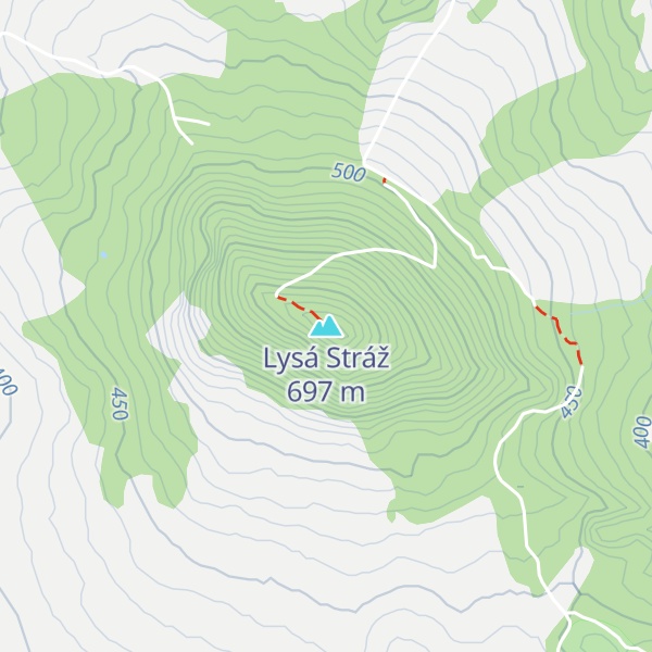Map of Lysá Stráž