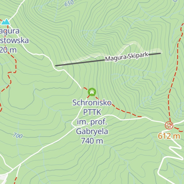 Map of Schronisko PTTK im. prof. Gabryela