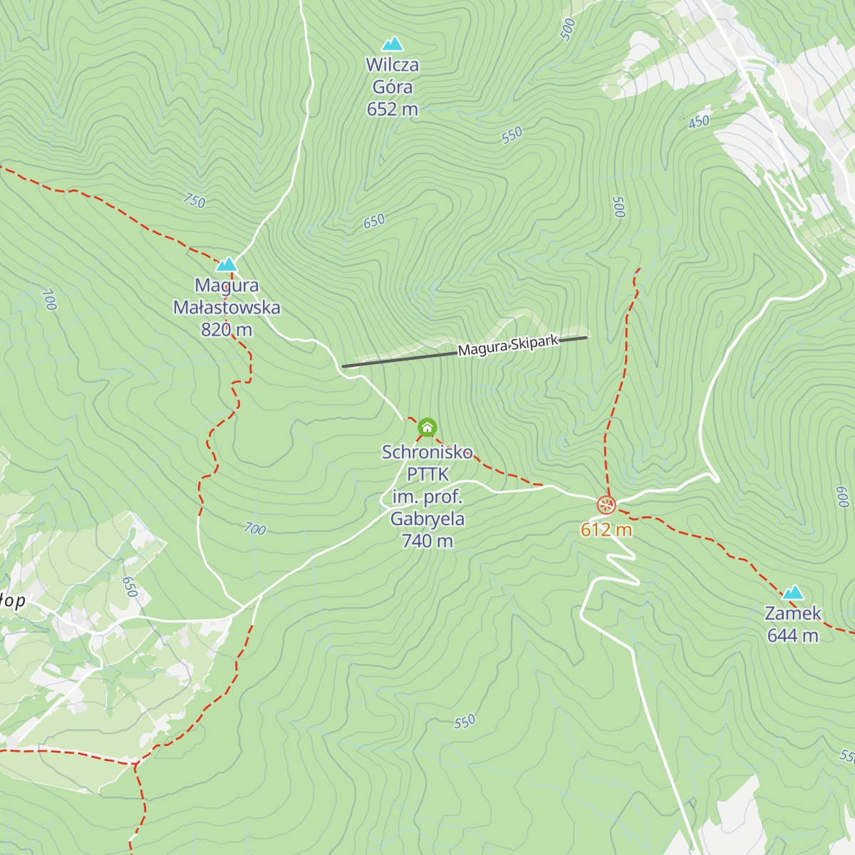 Schronisko PTTK im. prof. Gabryela map
