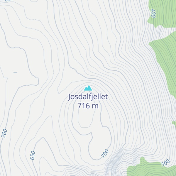 Map of Josdalfjellet