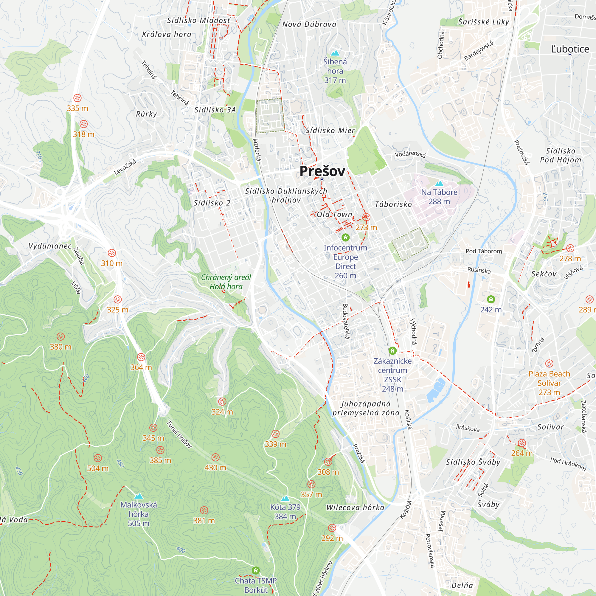 Centrum prvého kontaktu (Unipokontakt) map