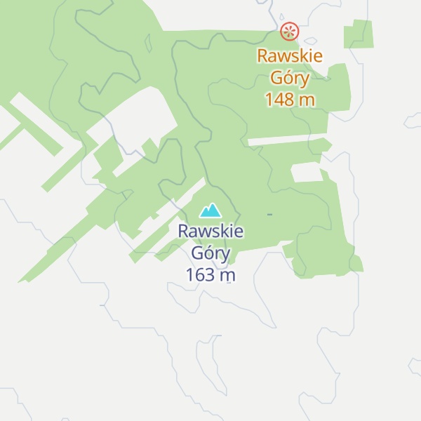 Map of Rawskie Góry