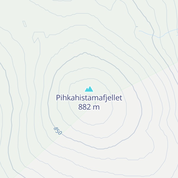 Map of Pihkahistamafjellet
