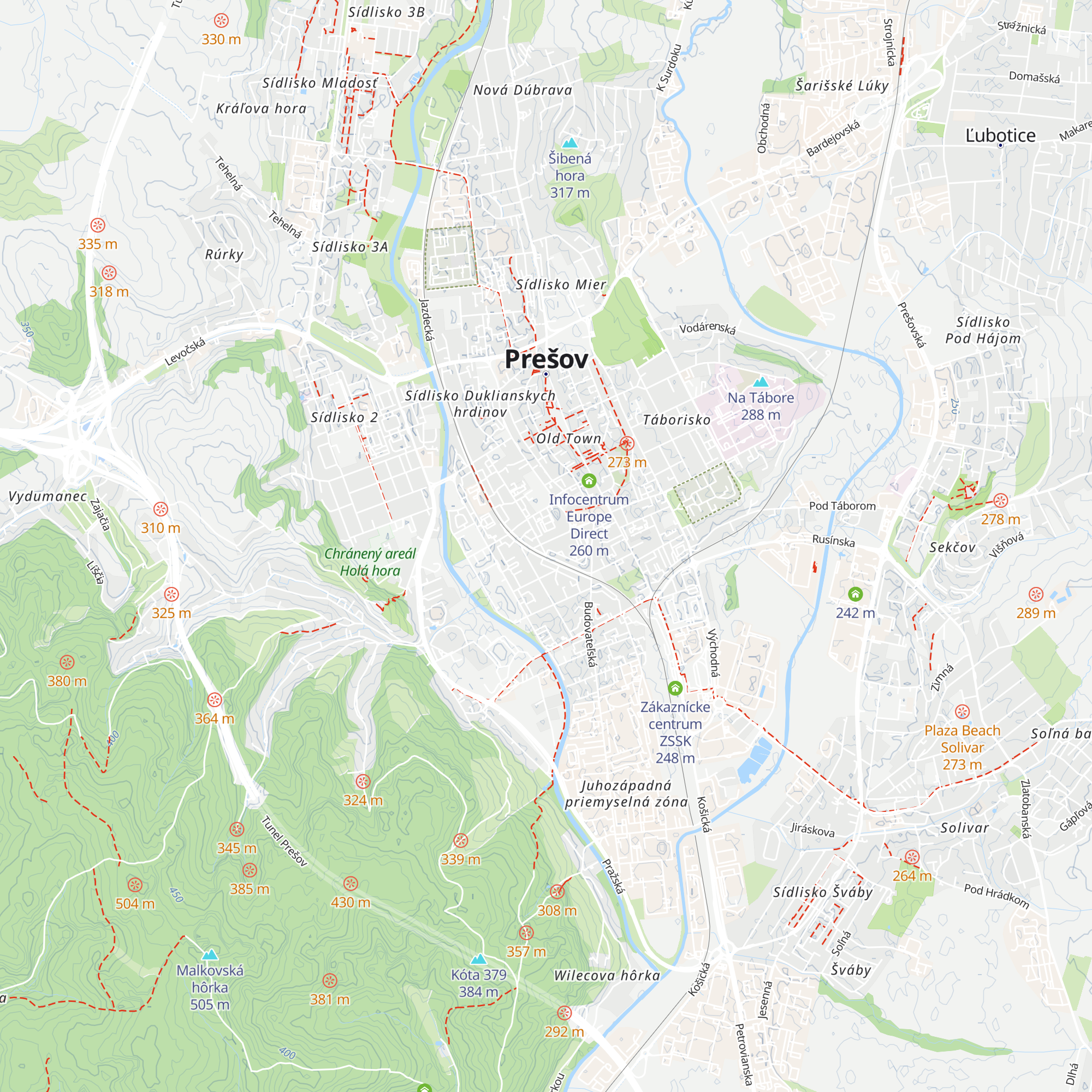 Architektonicko-stavebné informačné centrum map