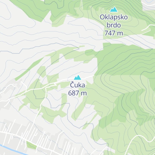 Map of Čuka