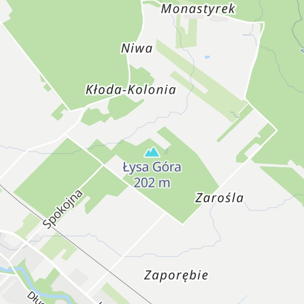 Map of Łysa Góra