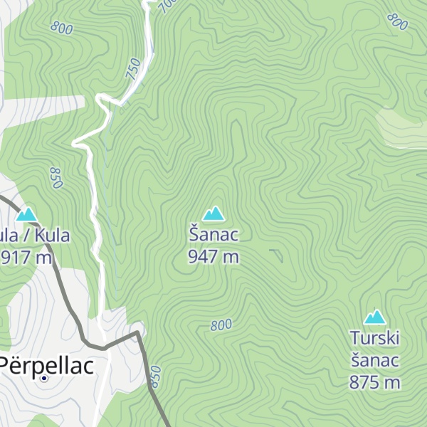 Map of Šanac
