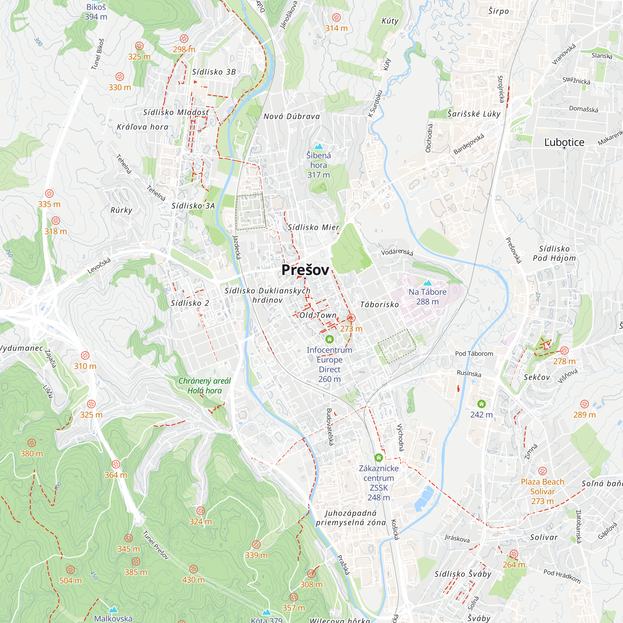 Turistické informačné centrum Región Šariš map