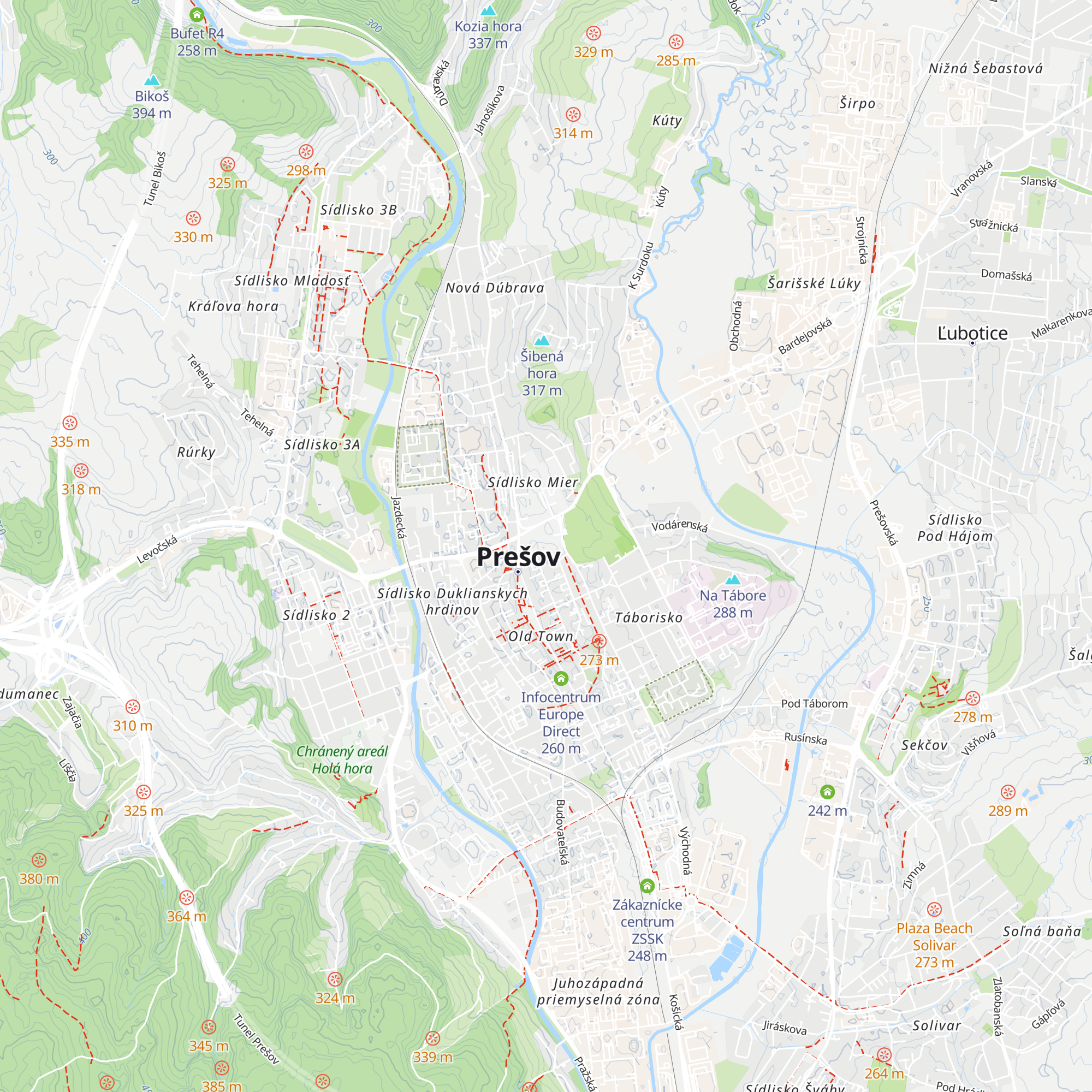 Informačná kancelária pre obete trestných činov map