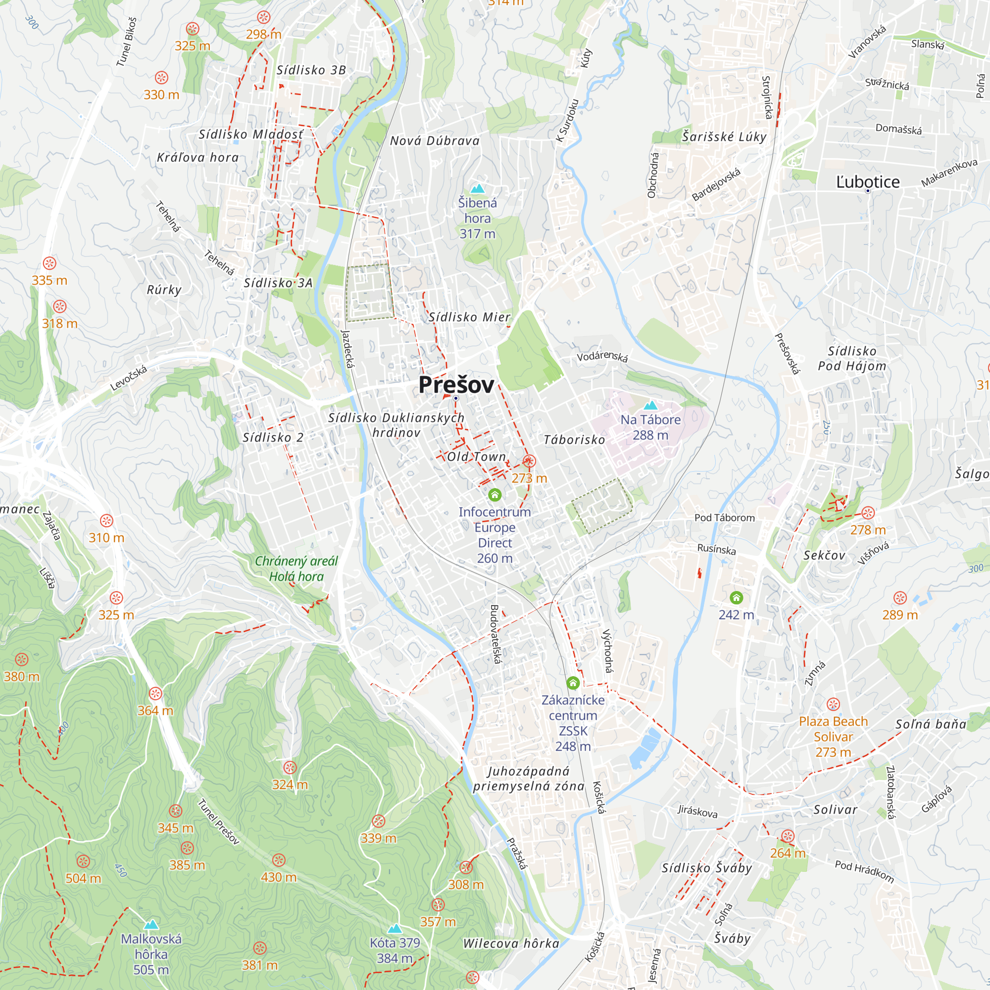 Infocentrum Europe Direct map