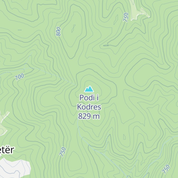 Map of Podi i Kodres