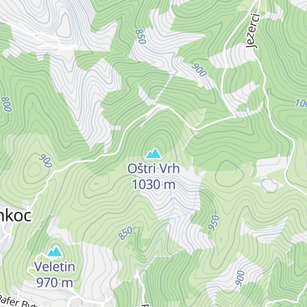 Map of Oštri Vrh