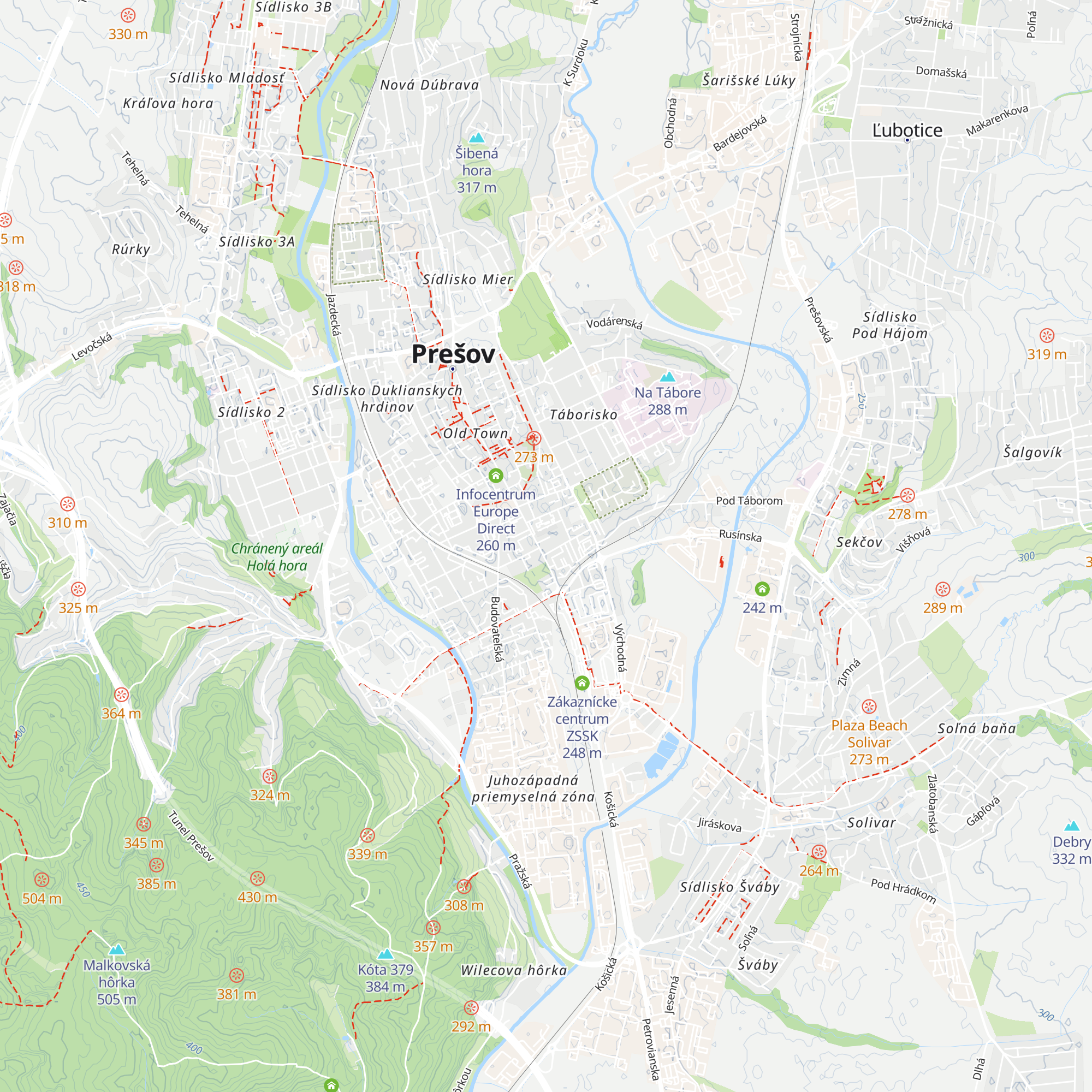 Poľnohospodárska platobná agentúra, pracovisko Prešov map