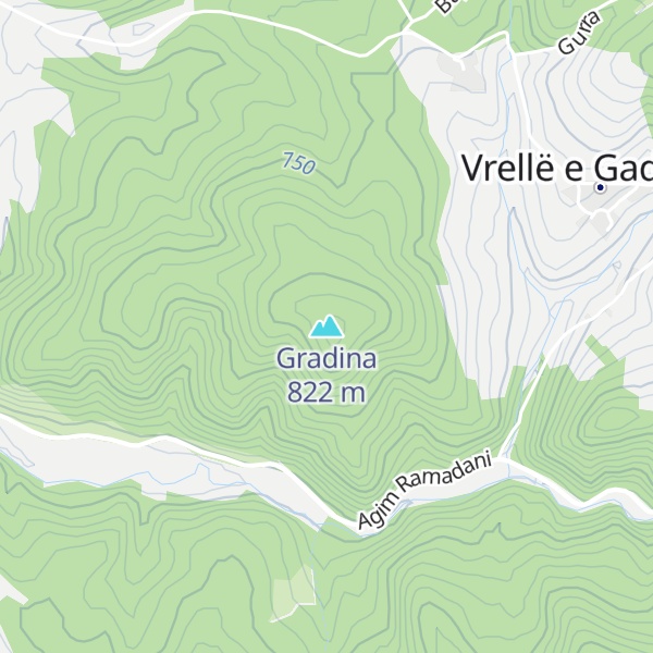 Map of Gradina