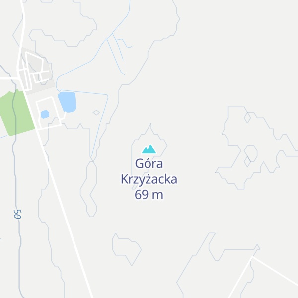 Map of Góra Krzyżacka