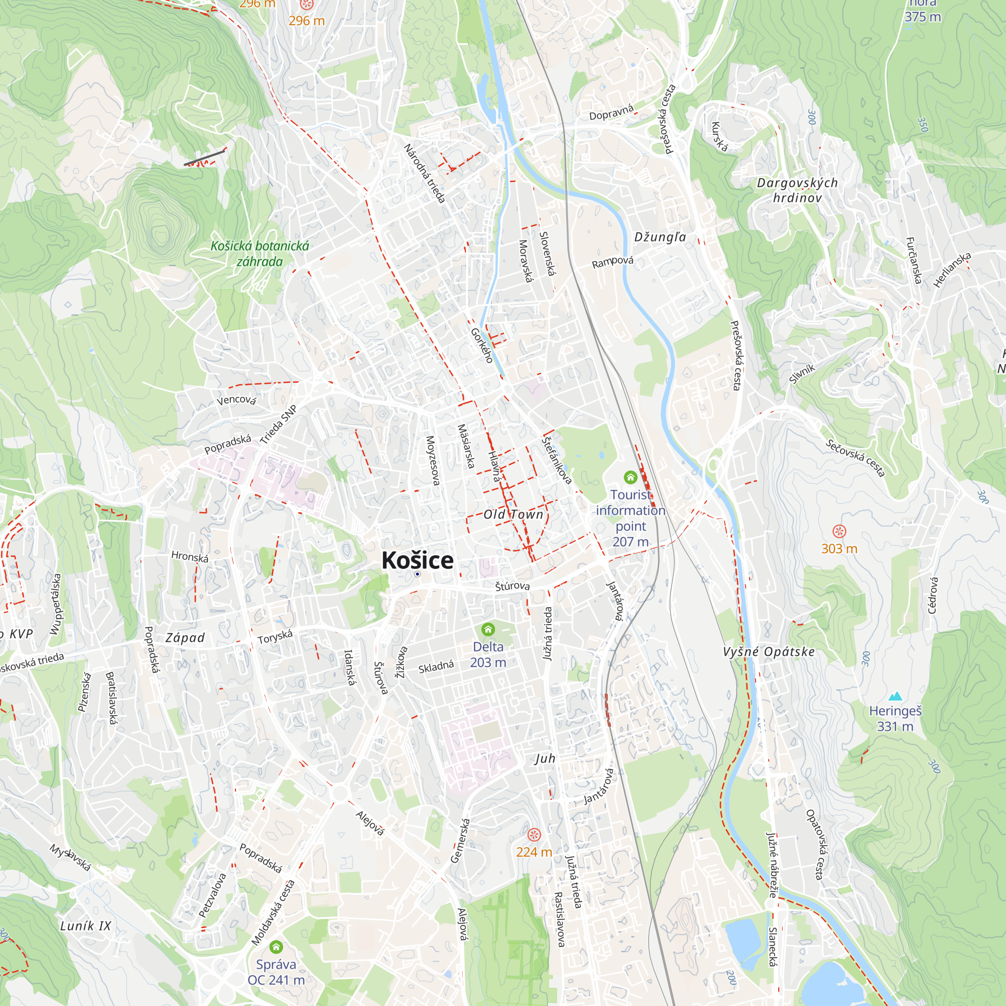 Regional information point map