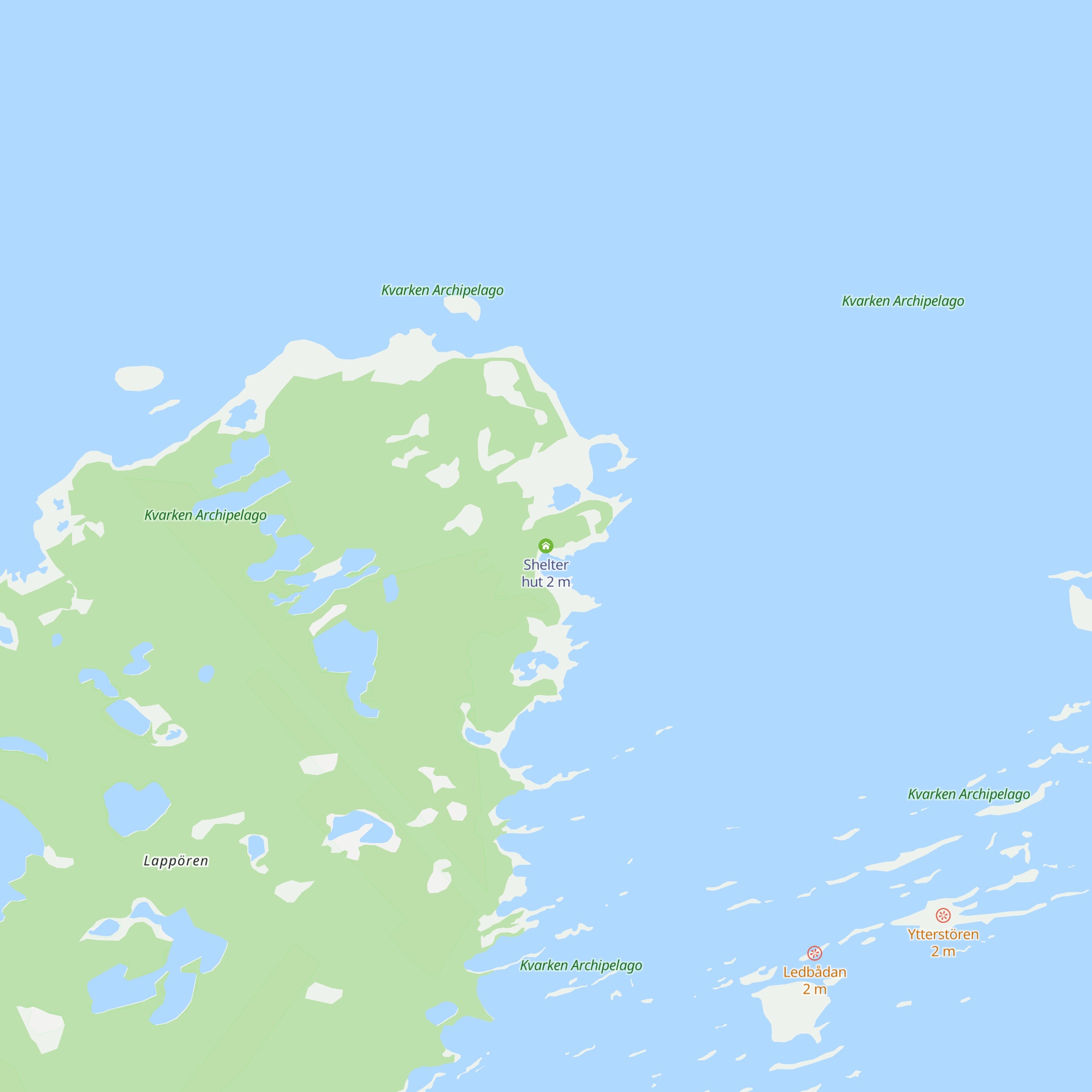 Shelter hut map
