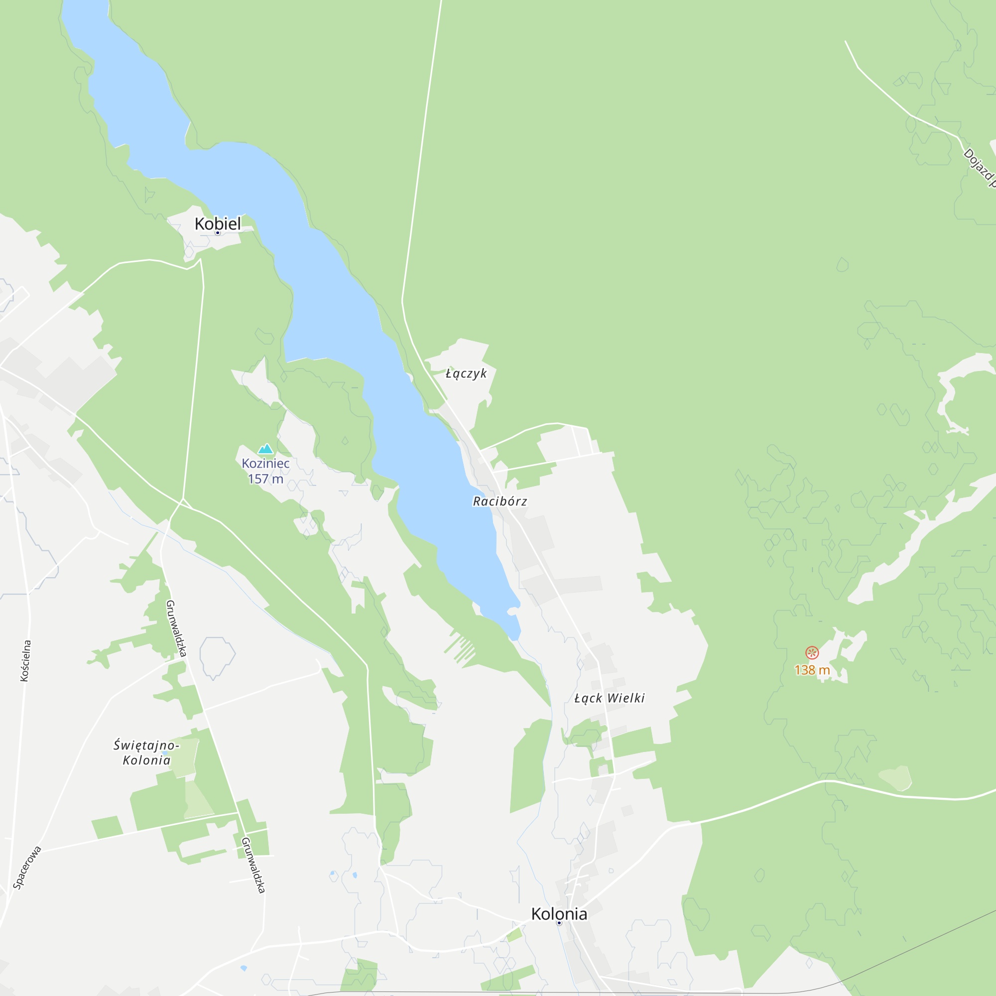 Schronisko wędkarskie PZW Świętajno map