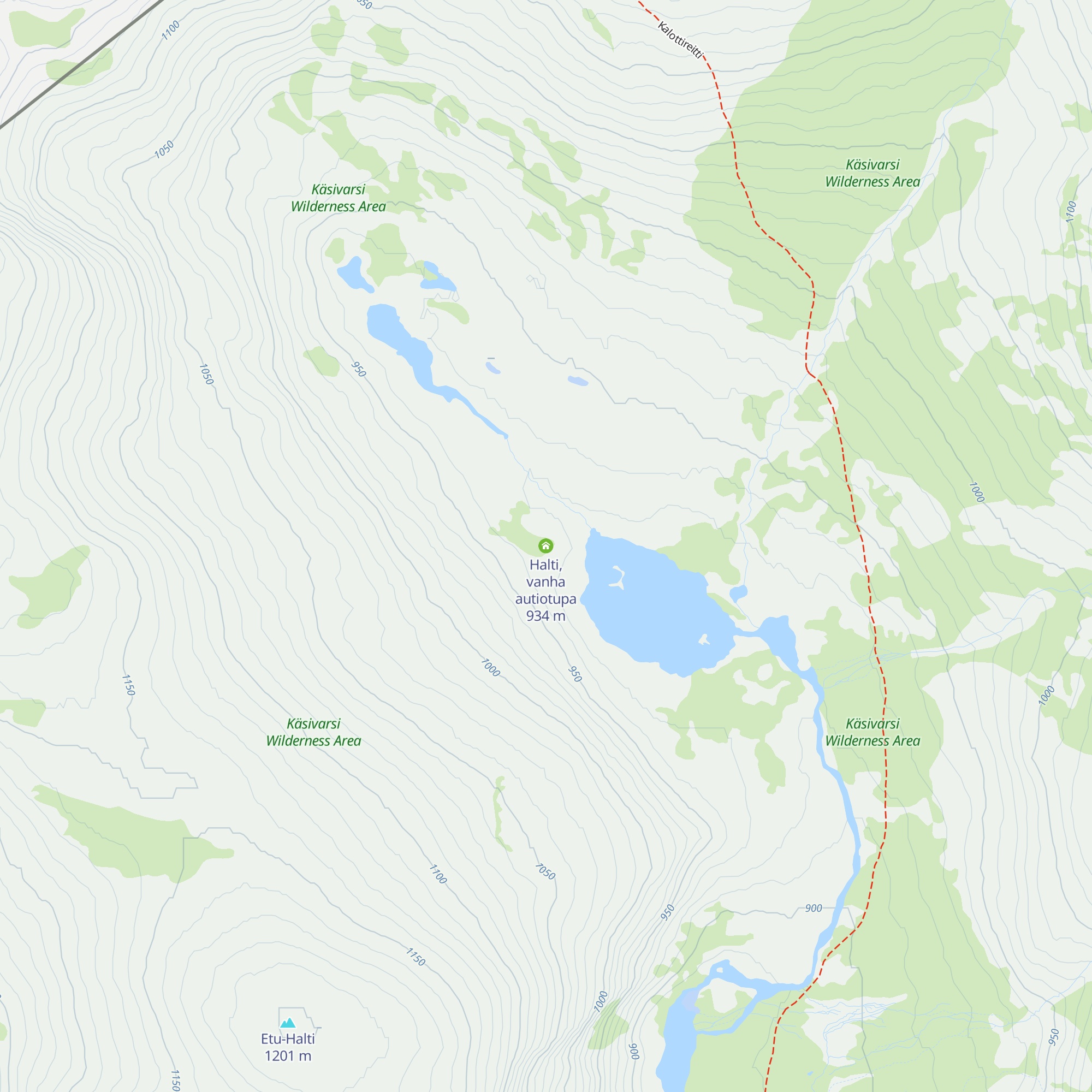 Halti, vanha autiotupa map