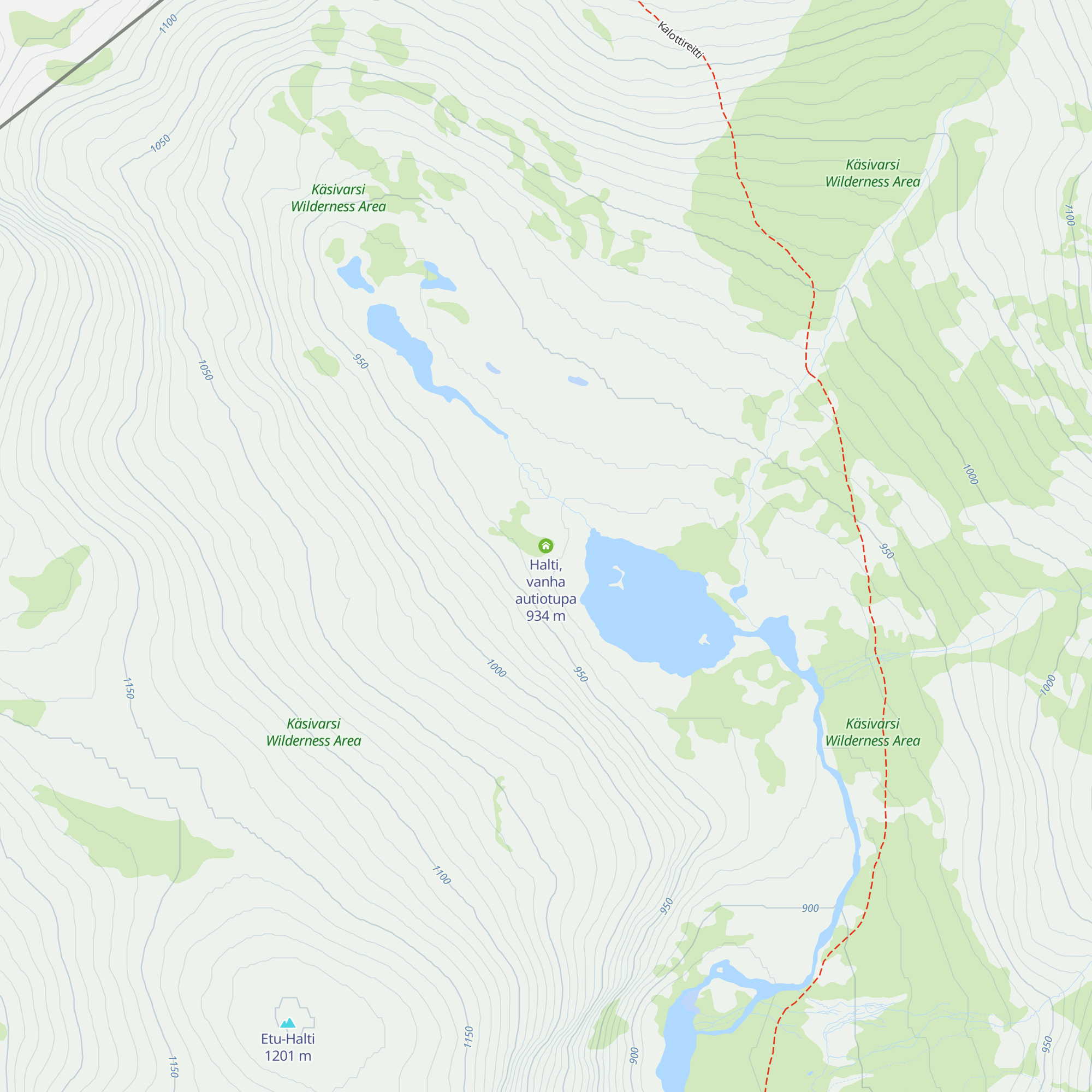 Halti, vanha autiotupa map