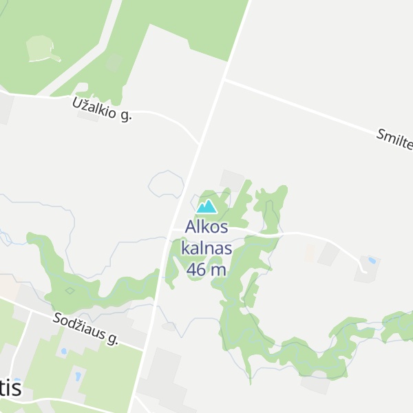 Map of Alkos kalnas