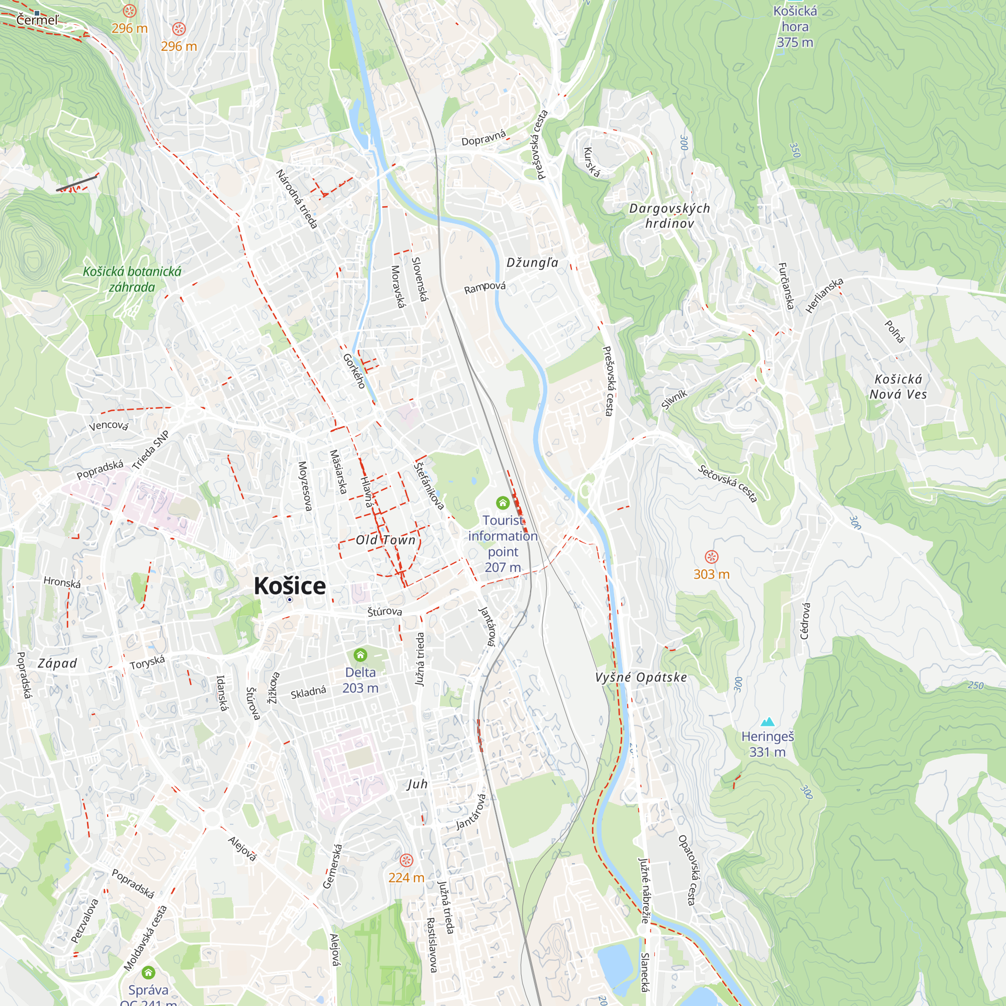 Tourist information point map