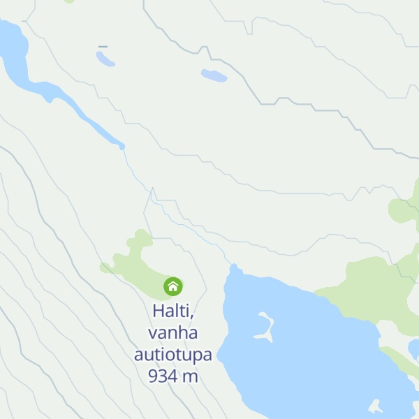 Map of Halti autiotupa