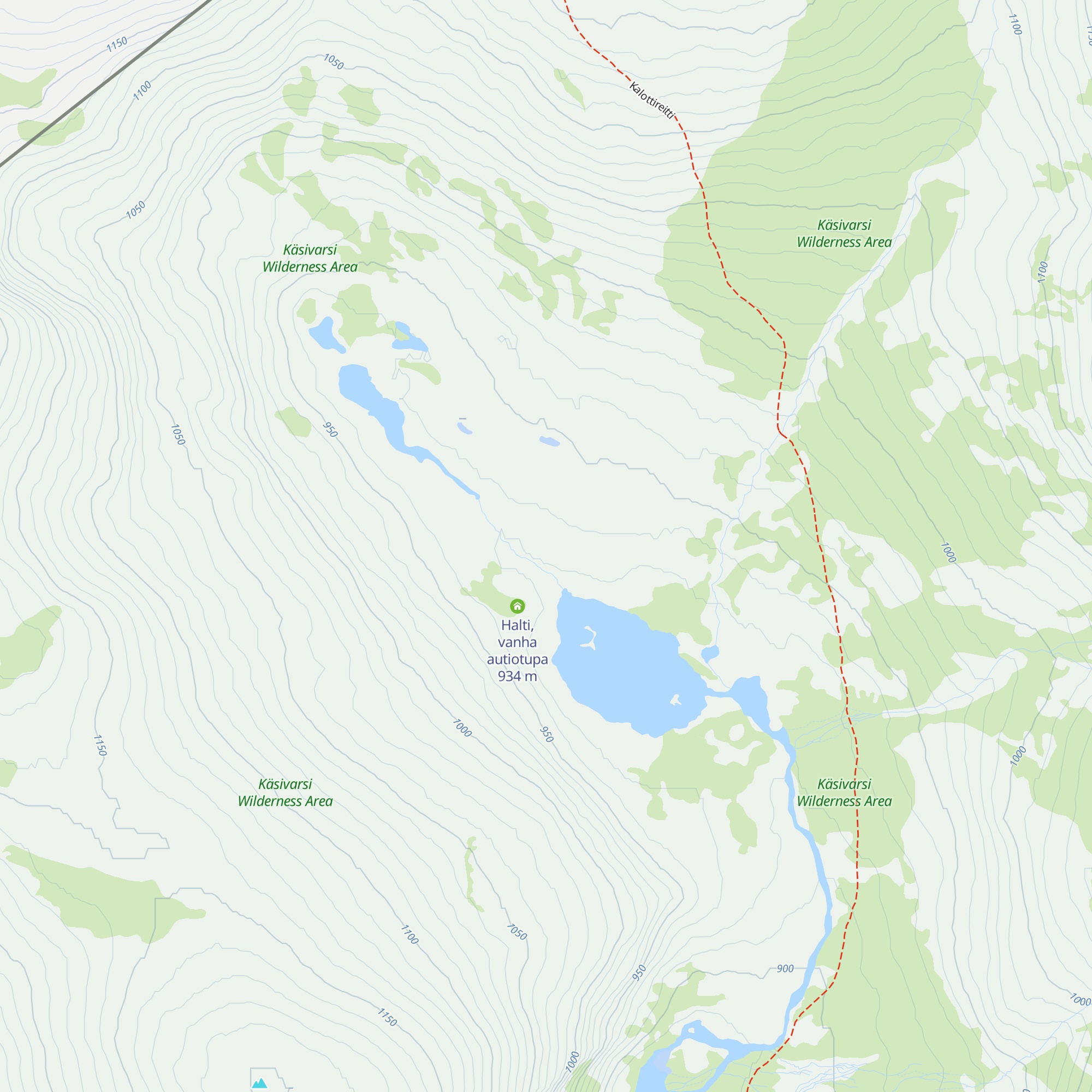 Halti autiotupa map