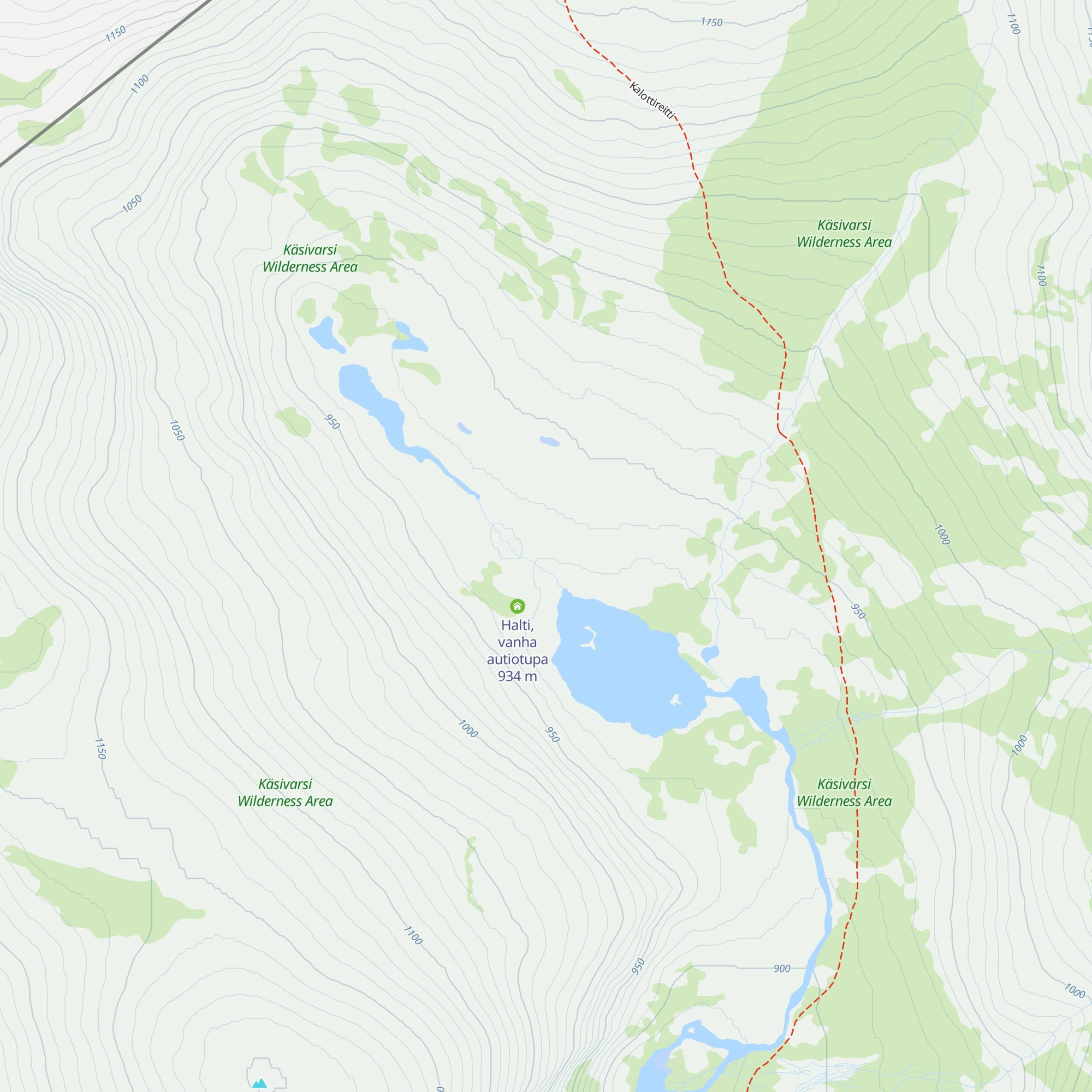Halti autiotupa map