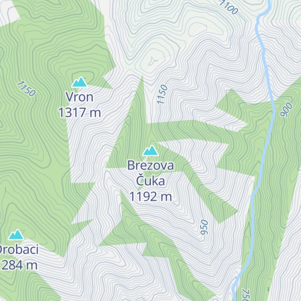 Map of Brezova Čuka