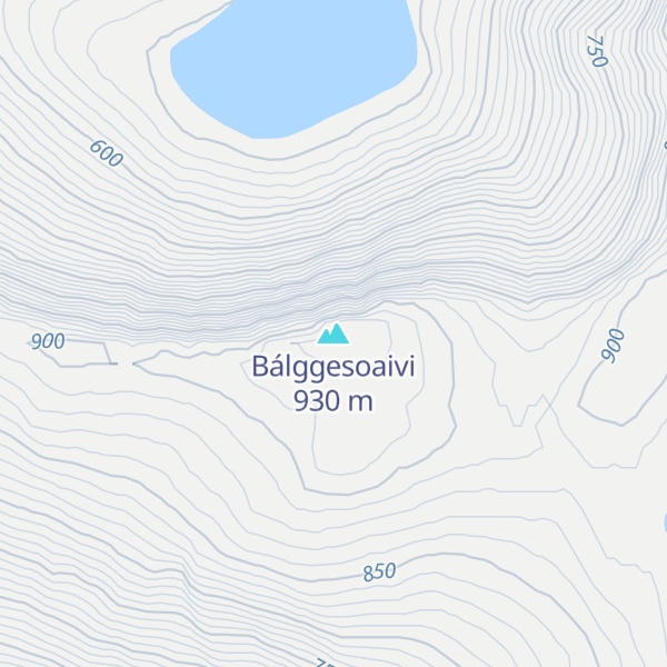 Map of Bálggesoaivi