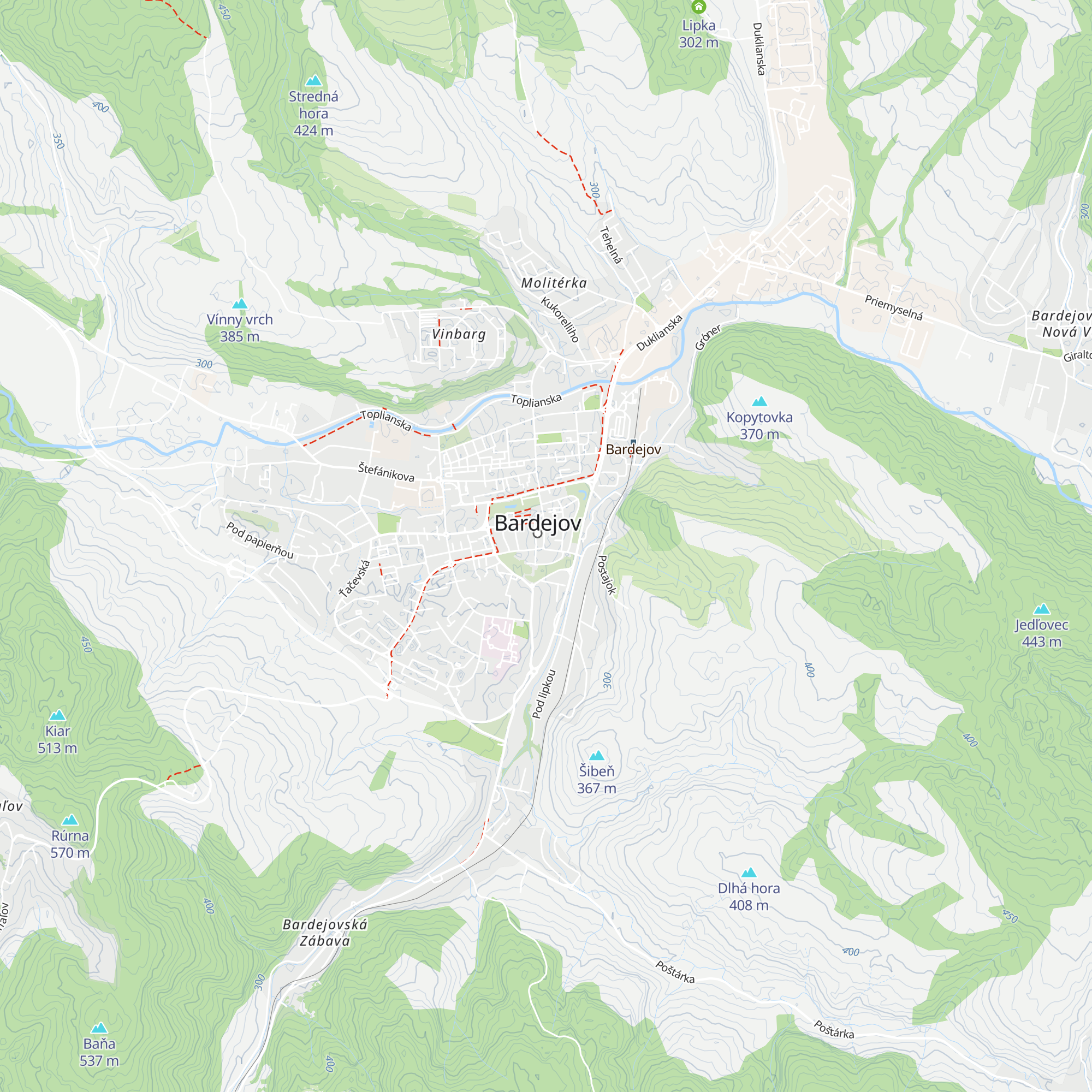 Turistická informačná kancelária Bardejov map