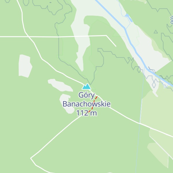 Map of Góry Banachowskie