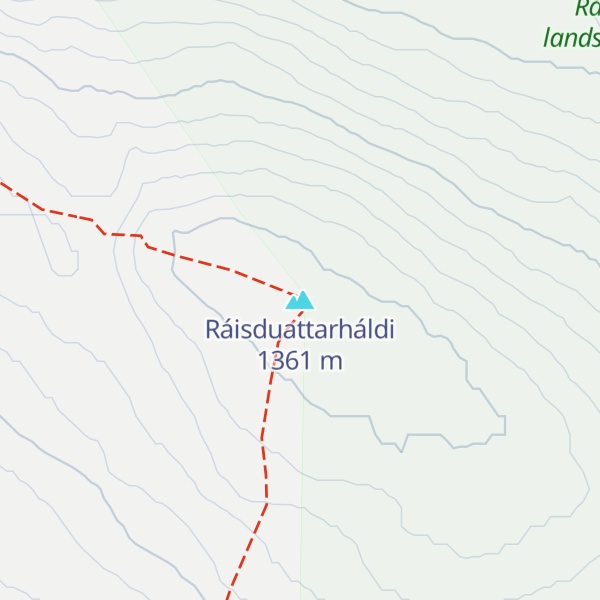 Map of Ráisduattarháldi