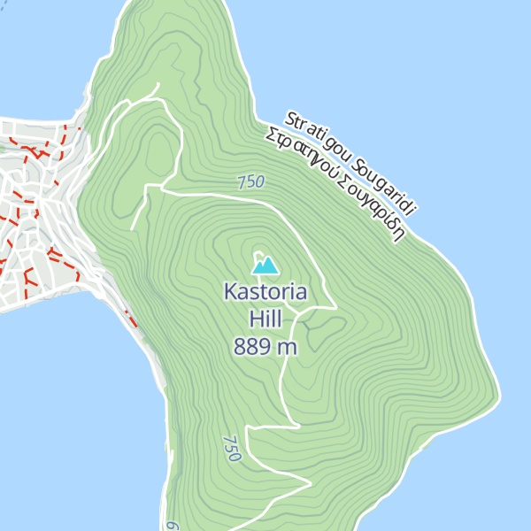 Map of Kastoria Hill
